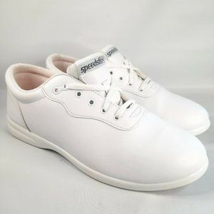 Speedsters Leather White Marching Shoes